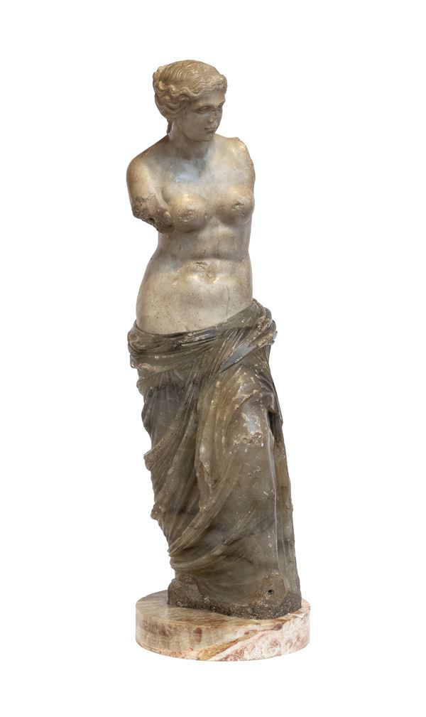 SCULTURA DELLA VENERE DI MILO IN MARMI, INIZI XIX SECOLO