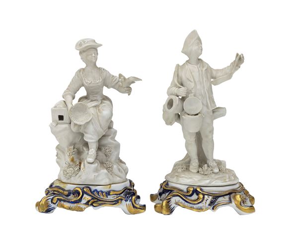 COPPIA DI SCULTURE IN BISCUIT, SEVRES