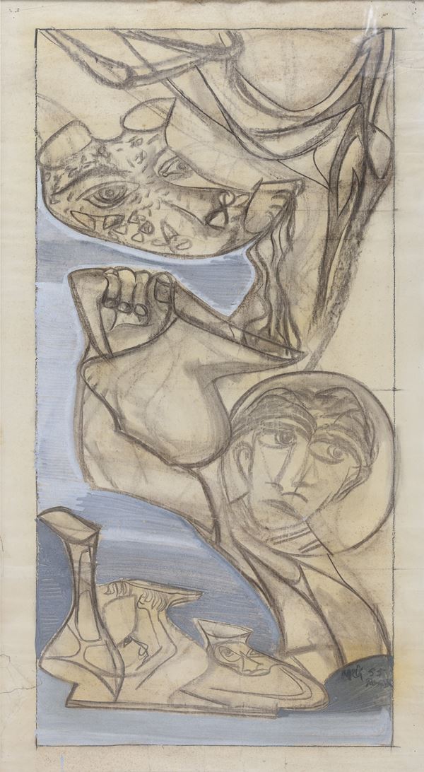 TECNICA MISTA DI SALVATORE MELI, 1955