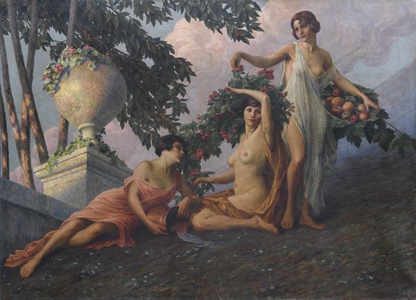 DIPINTO PRIMAVERA DI GIOVANNI BATTISTA CREMA, 1929