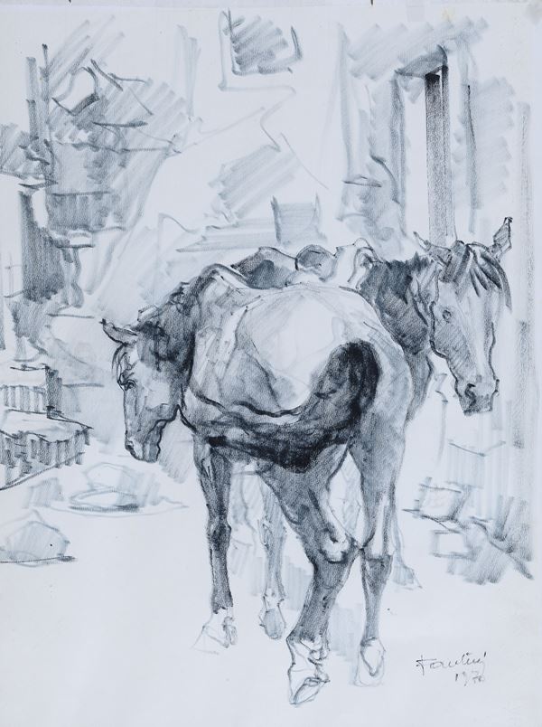 DISEGNO CAVALLI DI DINO FANTINI