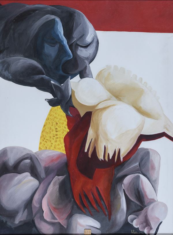 DIPINTO COMPOSIZIONE SURREALE, 1974