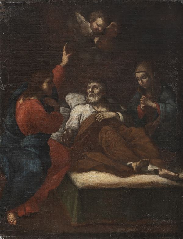 LA MORTE DI SAN GIUSEPPE DI PITTORE BOLOGNESE