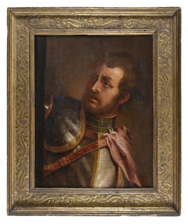 DIPINTO RITRATTO DI ARMIGERO DI SEGUACE DEL VERONESE