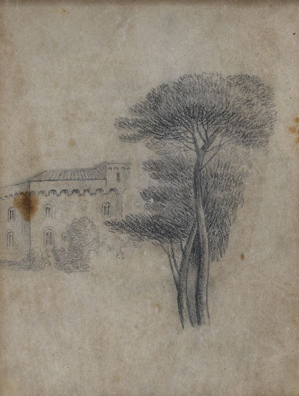 DISEGNO CASTELLO E ALBERI