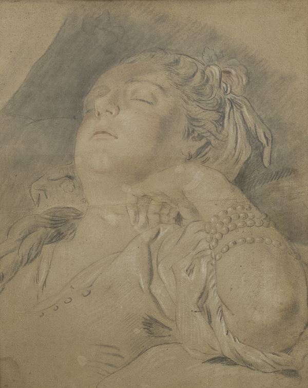 PASTELLO DONNA DORMIENTE