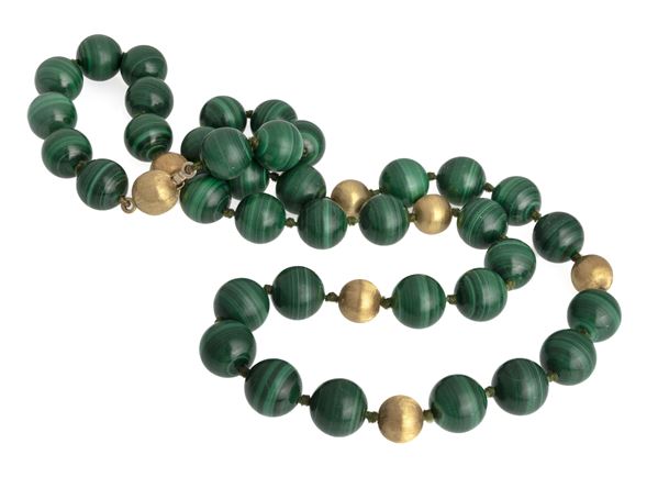 COLLANA IN MALACHITE