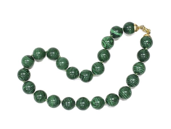 COLLANA IN MALACHITE