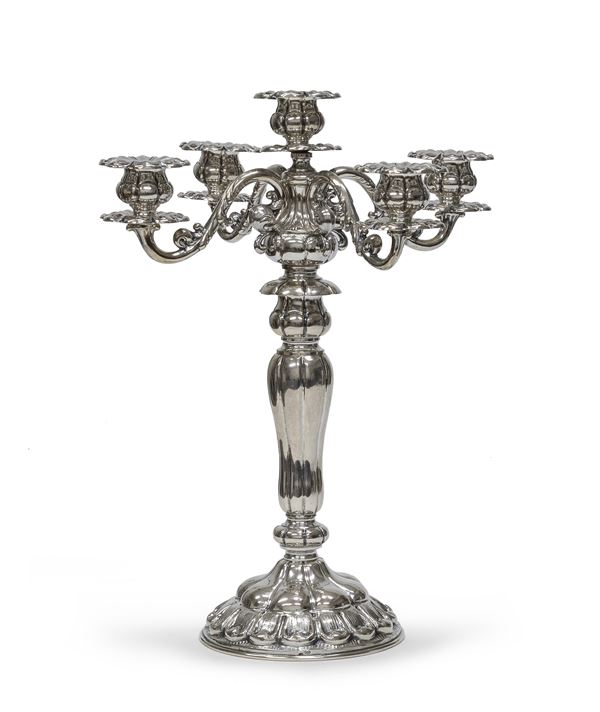 CANDELABRO IN ARGENTO, MILANO 1944/1968