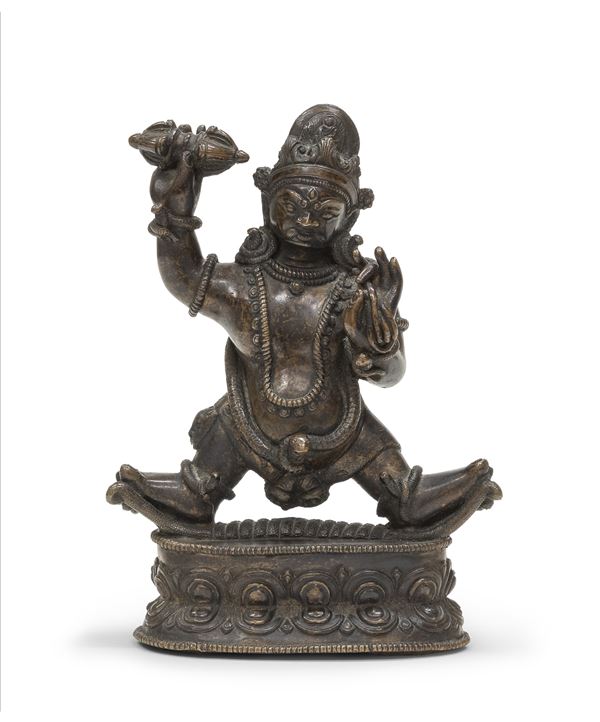 SCULTURA IN BRONZO, TIBET XIX SECOLO