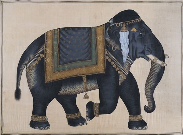 BATIK ELEFANTE TRADIZIONALE DI SCUOLA INDIANA