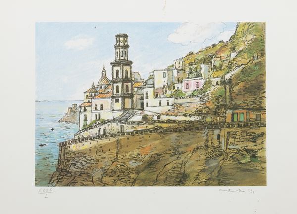 STAMPA POSITANO DI MARIO CAROTENUTO