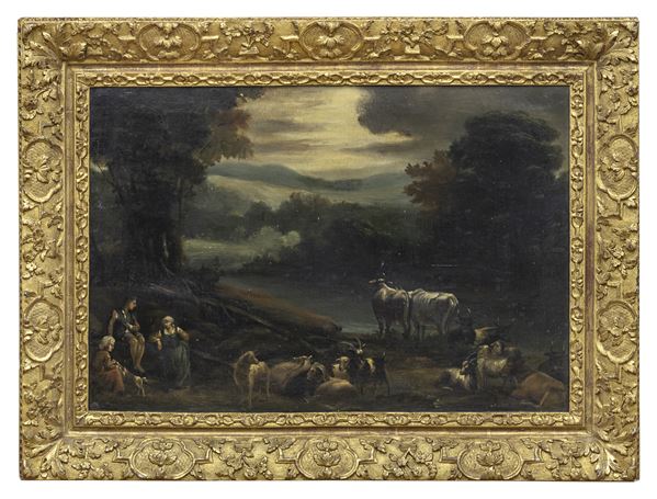 DIPINTO CLASSICISTA DELL'AMBITO DI JEAN FRANÇOIS MILLET