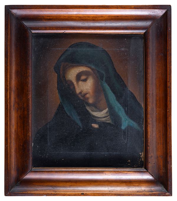 DIPINTO MATER DOLOROSA DI PITTORE ROMANO  - Asta ASTA 280 SETTEMBRE 2024 ASTA DI DIPINTI E ARREDI ANTICHI - Casa d'Aste Babuino