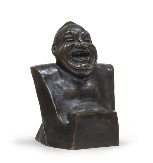 BRONZO IL BUDDHA DI ENRICO CARUSO