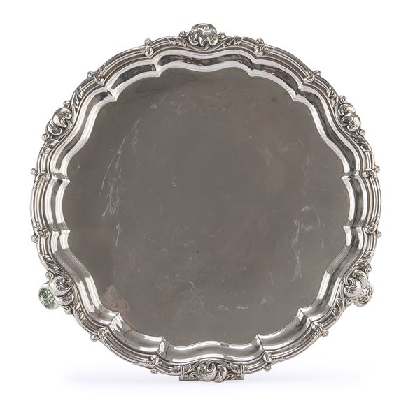 SALVER IN SILVERPLATED, PUNZONE REGNO UNITO