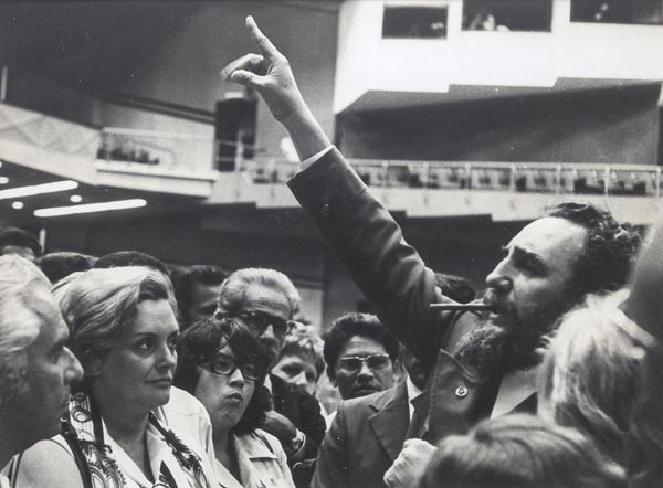 FOTOGRAFIA FIDEL CASTRO DI OSVALDO SALAS  - Asta ASTA 281 OTTOBRE 2024 ARTE MODERNA E CONTEMPORANEA - Casa d'Aste Babuino