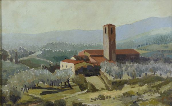 DIPINTO PAESAGGIO DI  PITTORE DEL NOVECENTO  - Asta ASTA 281 OTTOBRE 2024 ARTE MODERNA E CONTEMPORANEA - Casa d'Aste Babuino