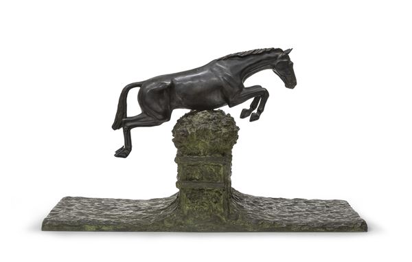 BRONZO CAVALLO AL SALTO  - Asta ASTA 281 OTTOBRE 2024 ARTE MODERNA E CONTEMPORANEA - Casa d'Aste Babuino