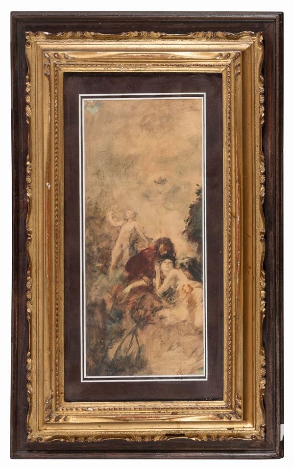 DIPINTO ALLEGORIA DI EUGENIO GIGNOUS