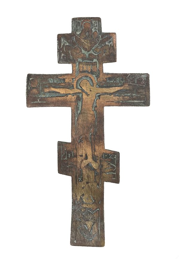 CROCE ORTODOSSA IN BRONZO, RUSSIA