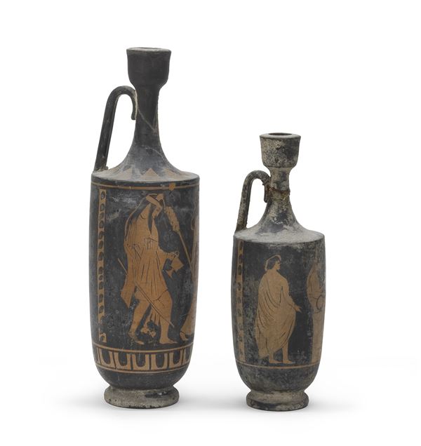 COPPIA LEKYTHOS XX SECOLO  - Asta ASTA 282 OTTOBRE 2024 ASTA DI ARTE ANTICA E ASIATICA - Casa d'Aste Babuino