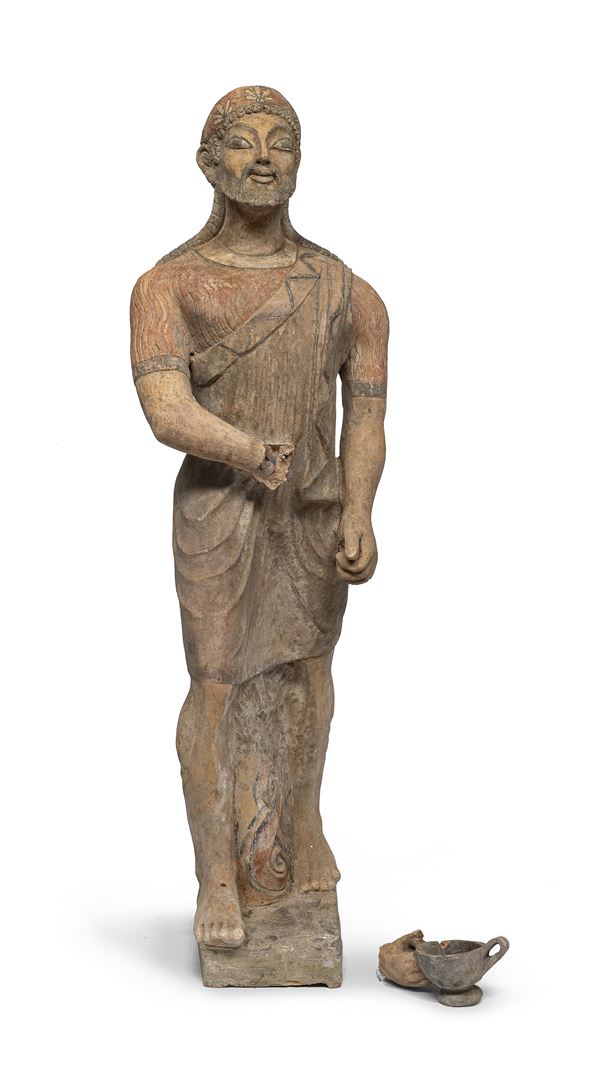 SCULTURA TERRACOTTA DI GUSTO ARCHEOLOGICO