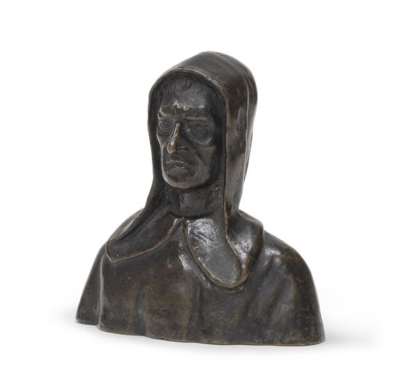 BUSTO DI DANTE IN BRONZO  - Asta ASTA 282 OTTOBRE 2024 ASTA DI ARTE ANTICA E ASIATICA - Casa d'Aste Babuino