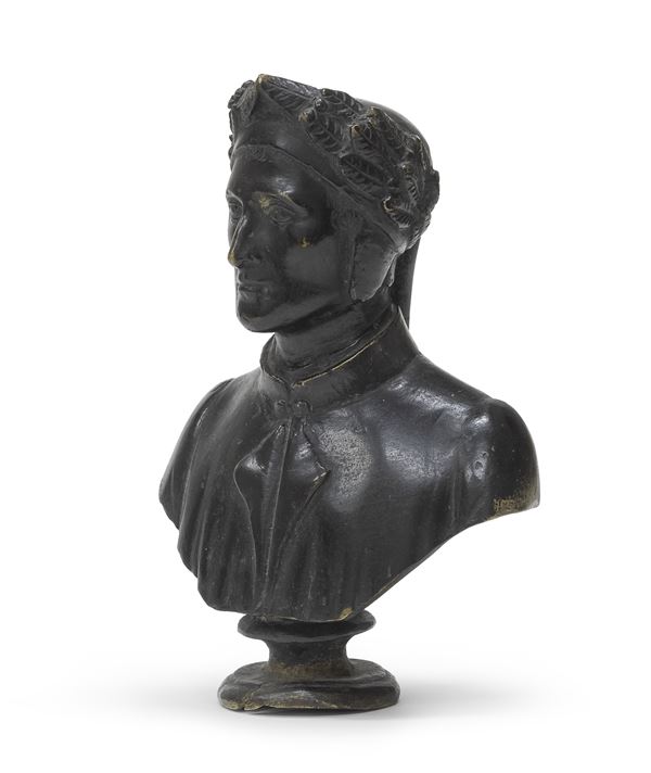 BUSTO DI DANTE IN BRONZO, XIX SECOLO