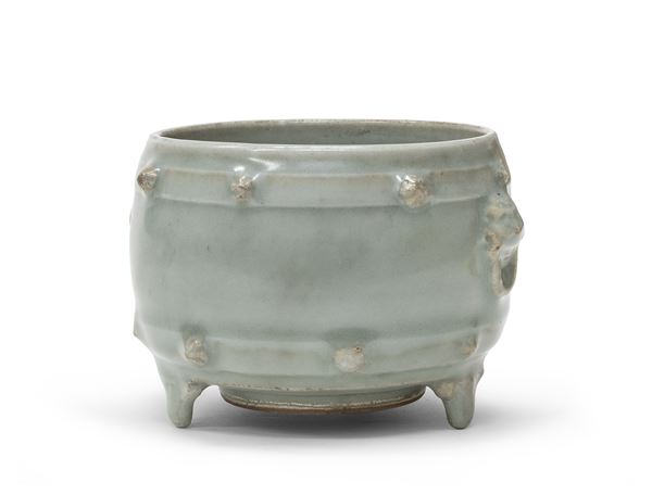 INCENSIERE AD INVETRIATURA CELADON LONGQUAN, CINA XX SECOLO