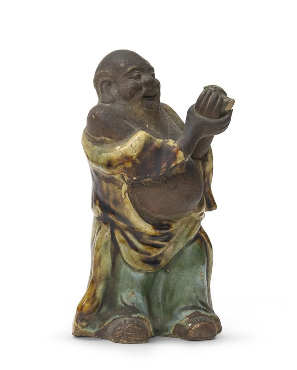 BUDDHA IN CERAMICA, CINA INIZI XX SECOLO