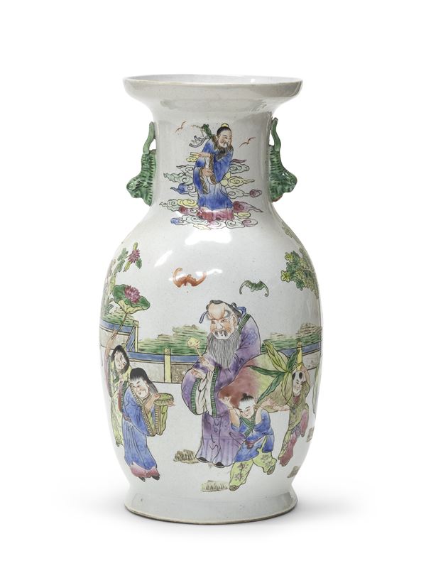 VASO IN PORCELLANA, CINA INIZI XX SECOLO