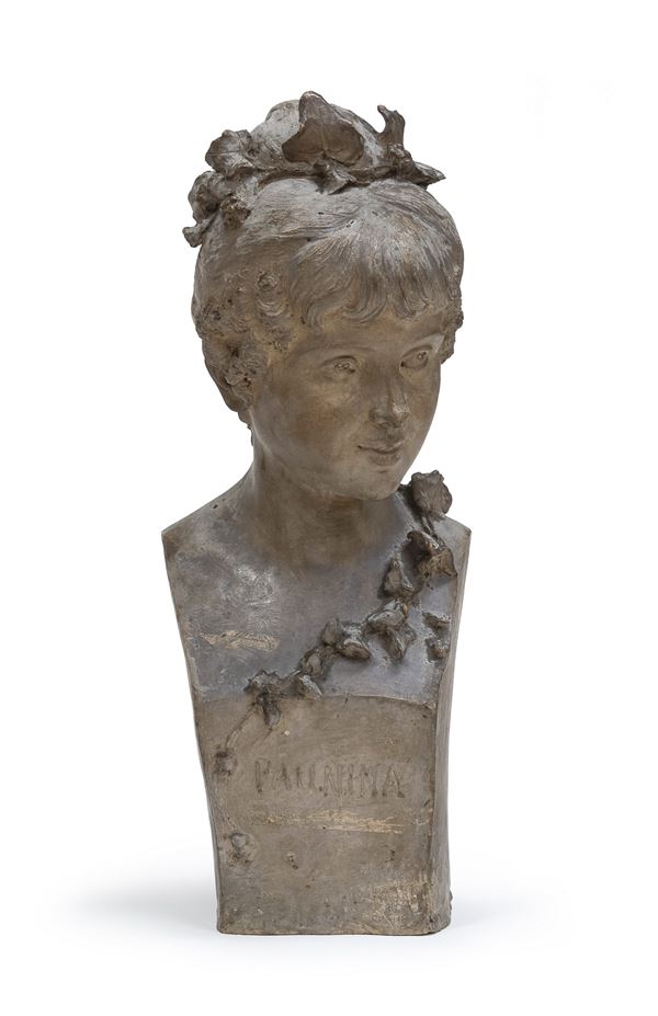 SCULTURA IN TERRACOTTA FAUNINA, INIZI NOVECENTO