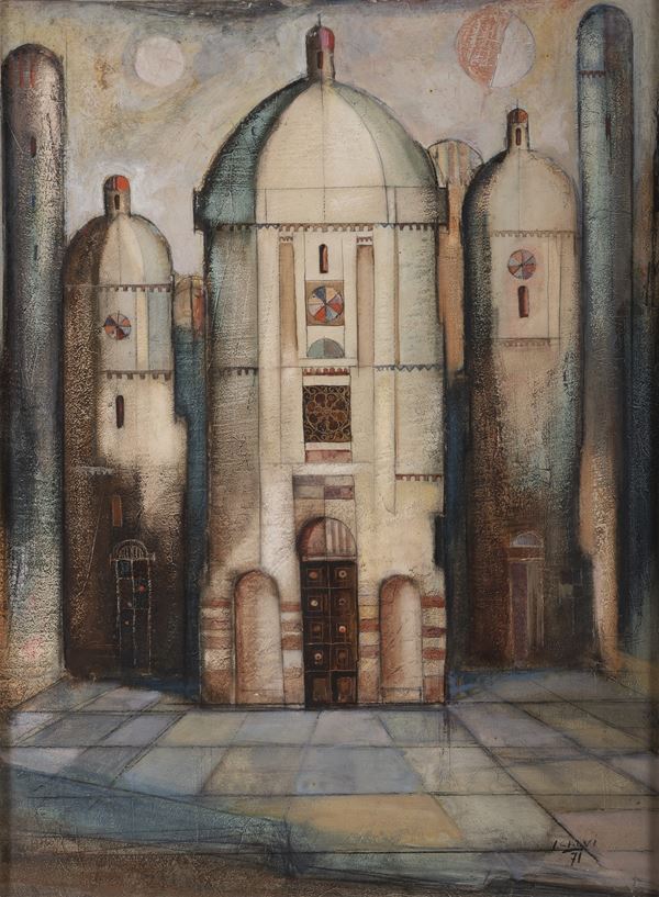 DIPINTO CATTEDRALE DI VITTORIO CALVI, 1971