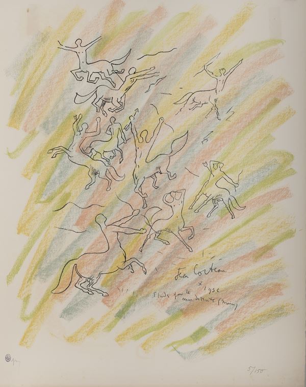 LITOGRAFIA DI JEAN COCTEAU