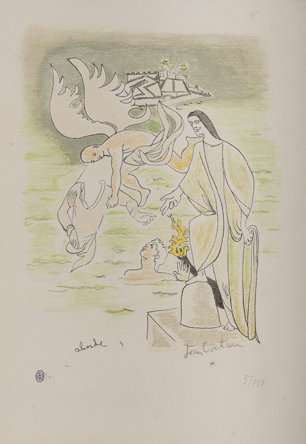 LITOGRAFIA DI JEAN COCTEAU