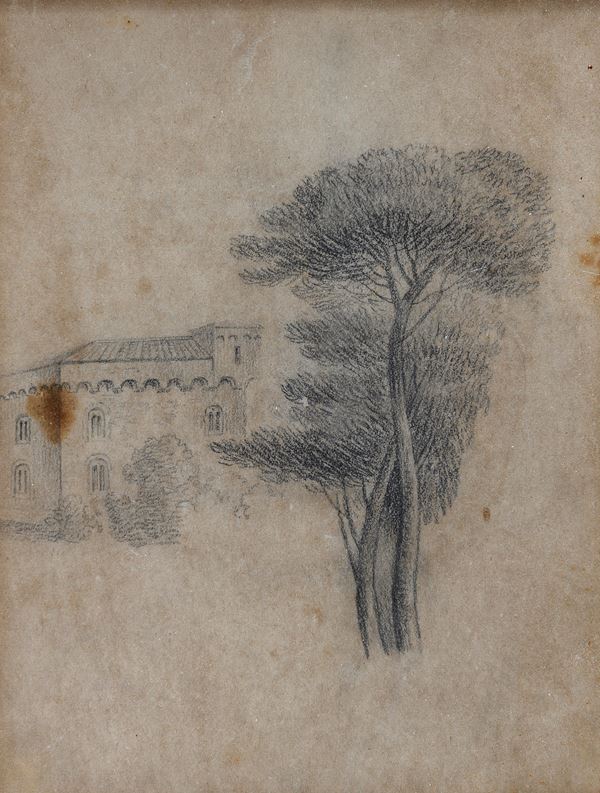 DISEGNO CASTELLO E ALBERI