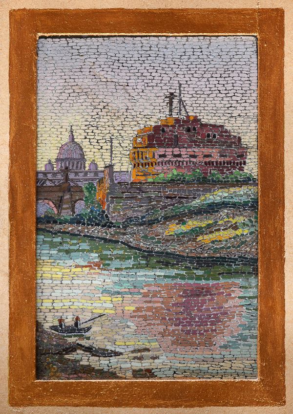 MICROMOSAICO, MANIFATTURA ROMANA INIZI XX SECOLO
