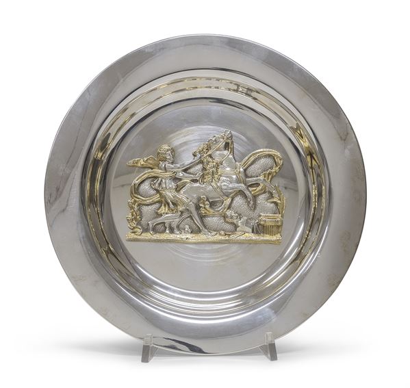 FONDINA IN ARGENTO "ALLEGORIA DELL'INTELLETTO"