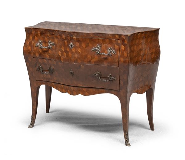 COMMODE INTARSIATA, XIX SECOLO