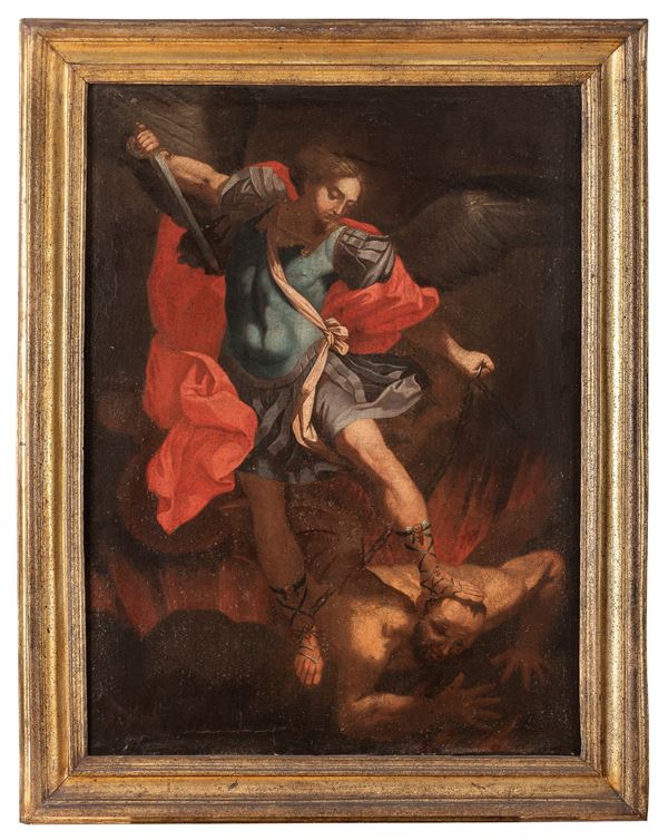 DIPINTO SAN MICHELE ARCANGELO DA RAFFAELLO, XVII SECOLO