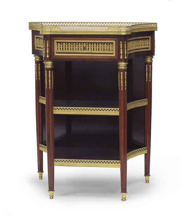PICCOLA ETAGERE IN STILE IMPERO, FRANCIA XX SECOLO