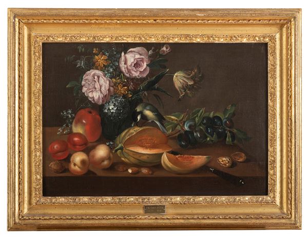 COPPIA DIPINTI NATURE MORTE DI PIETRO PIANI (1770-1841)
