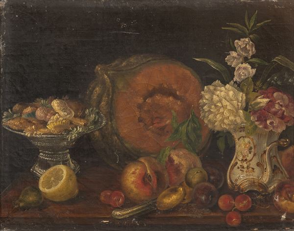 DIPINTO NATURA MORTA, XIX SECOLO