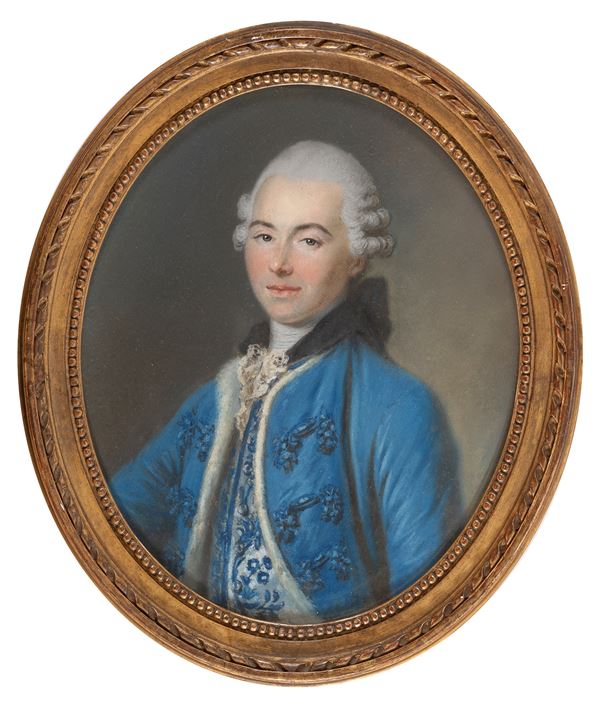 PASTELLO RITRATTO DEL PRINCIPE CONDE', XVIII SECOLO