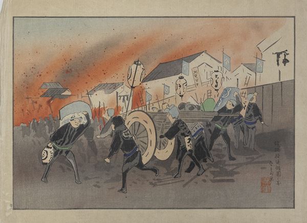 ANDO HIROSHIGE IV (1849-1925) EDO IN FIAMME