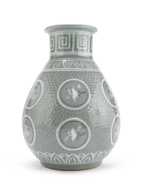 VASO IN PORCELLANA CELADON, COREA INIZI XX SECOLO