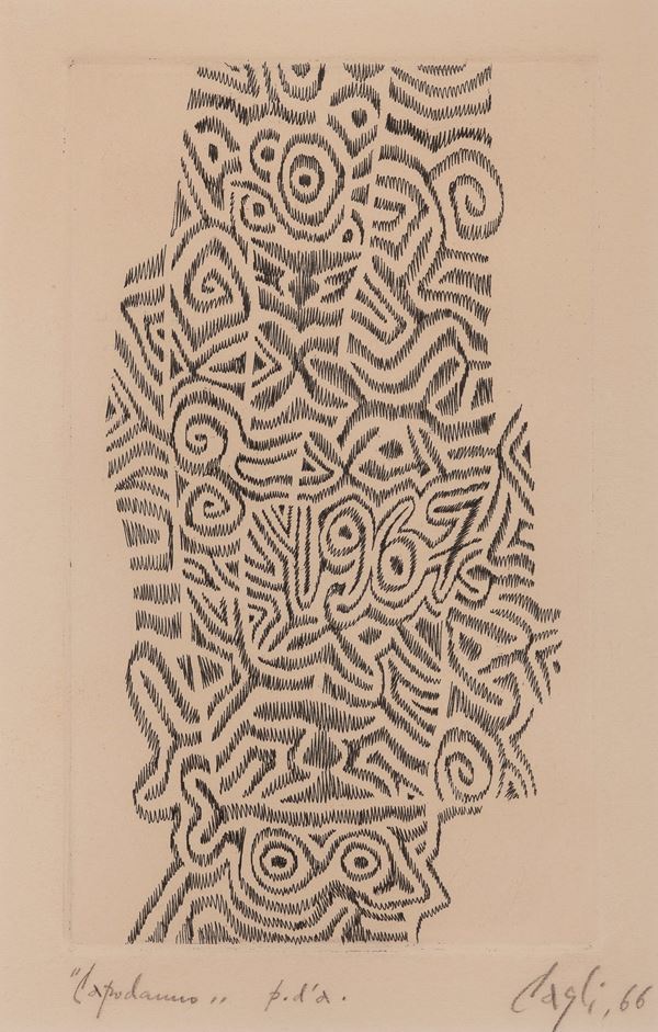 LITOGRAFIA DI CORRADO CAGLI, 1966