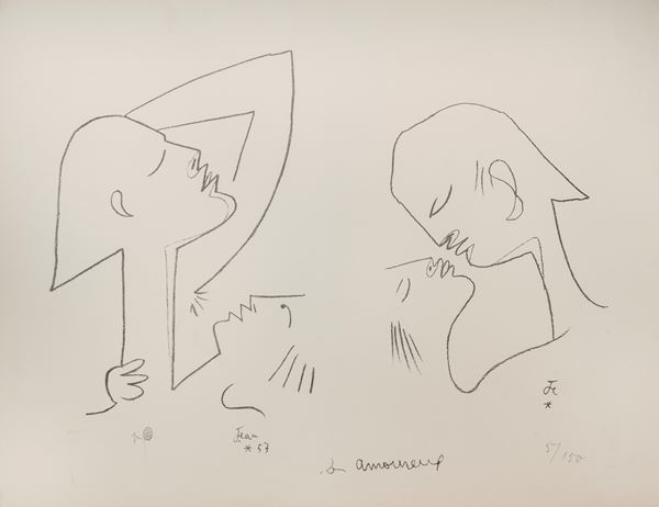 LITOGRAFIA DI JEAN COCTEAU