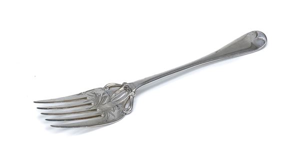 FORCHETTONE DA ARROSTO IN SILVERPLATED, BIRMINGHAM 1884